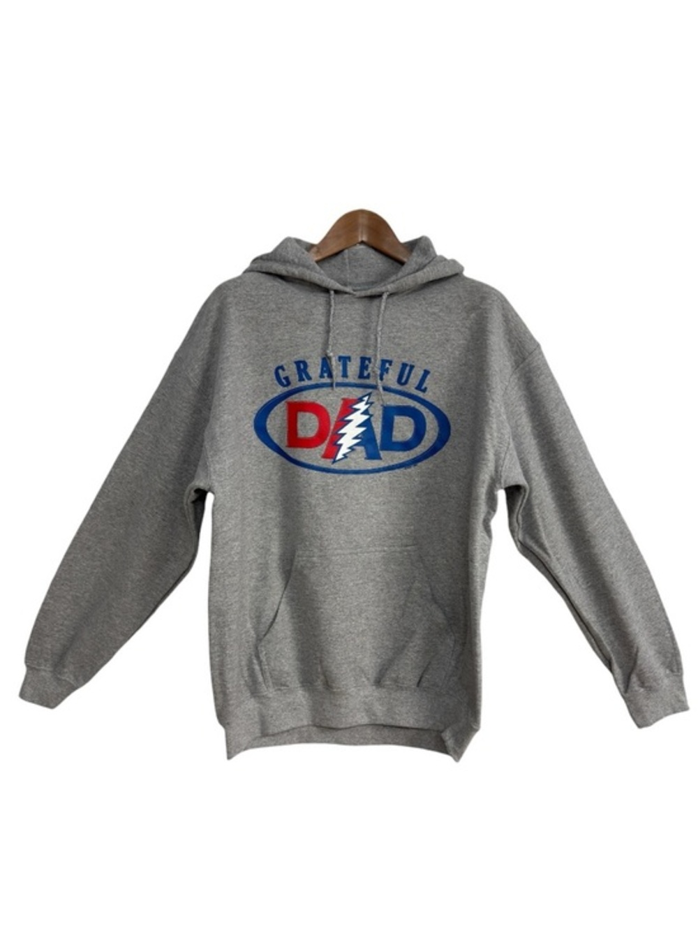 Grateful Dead Grateful Dad Graphic Pullover Hoodie Gray Men’s Size Medium